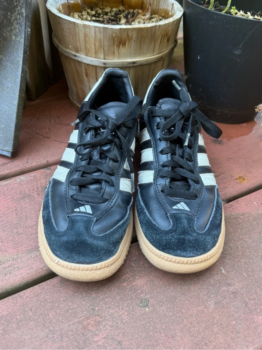 Retro Adidas Samba Black Mens 5 Women 6